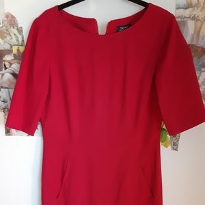 Tahari red dress